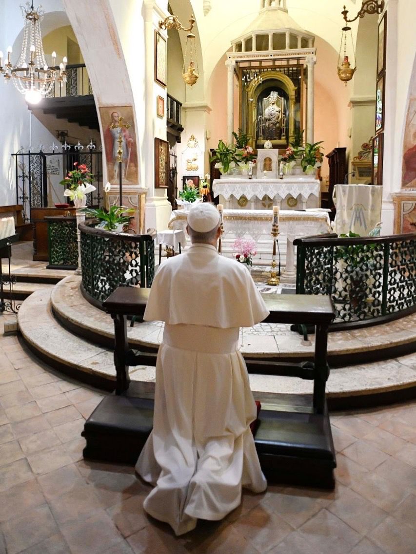 Pope Leo XIV Visits Mentorella Shrine